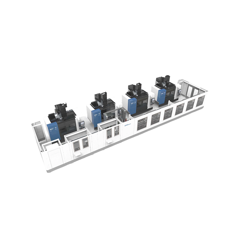 How does the flexible multi-tray manufacturing system achieve high equipment utilization?